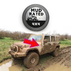 1 MUD Rated 4x4 fender badge emblem