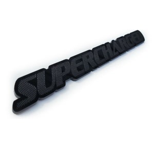 SUPERCHARGED Door or Tailgate Emblem Badge