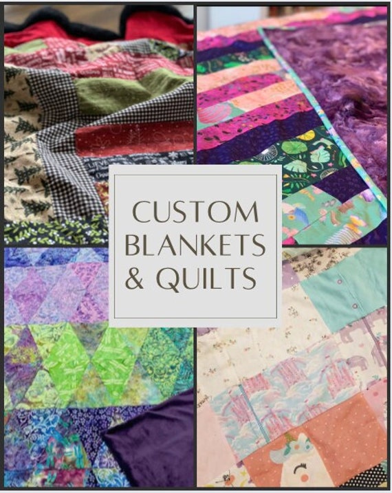 Custom Blankets Quilts Design Your Own Etsy