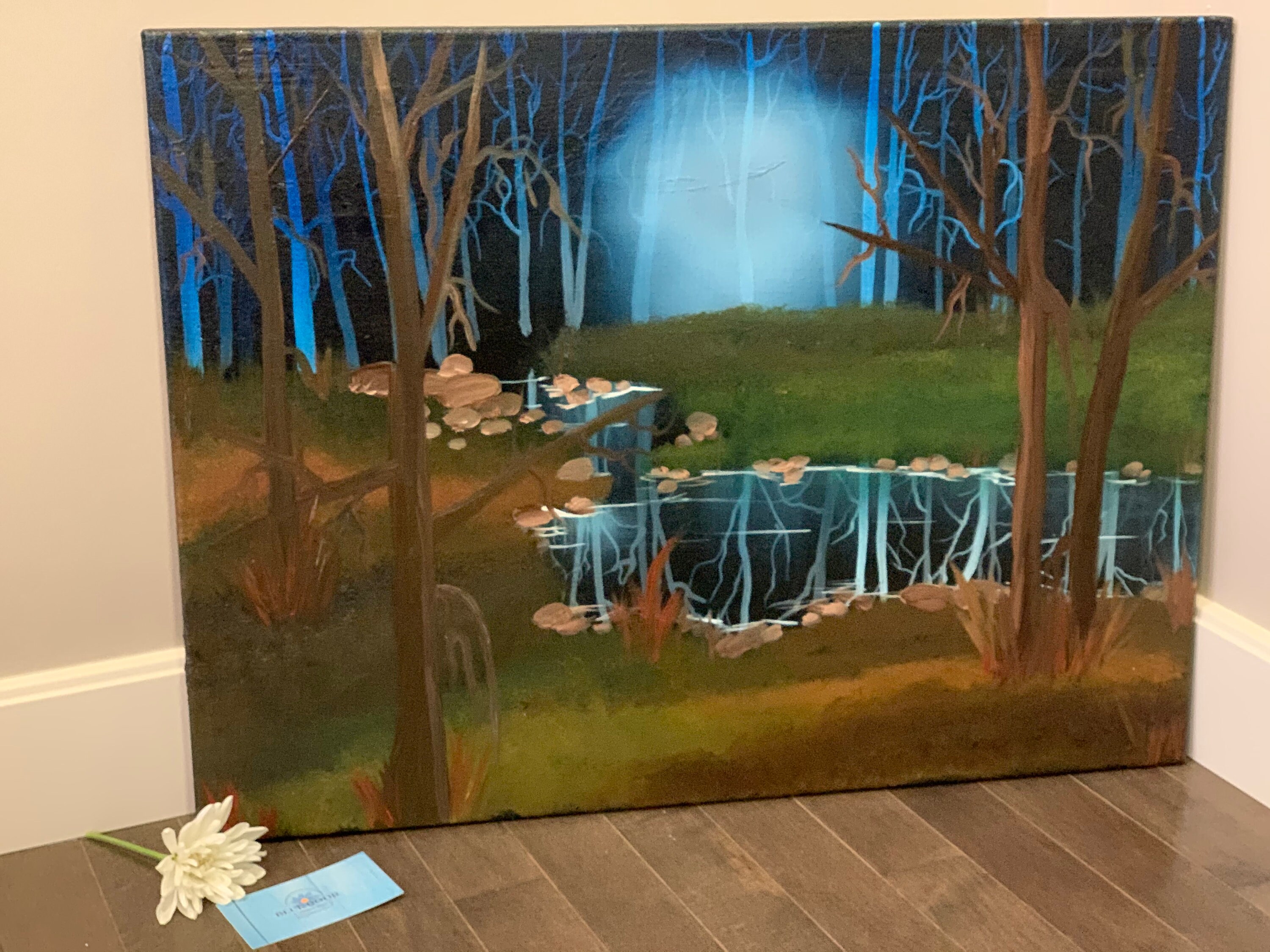Original Oil Painting Forest Clearing | Etsy