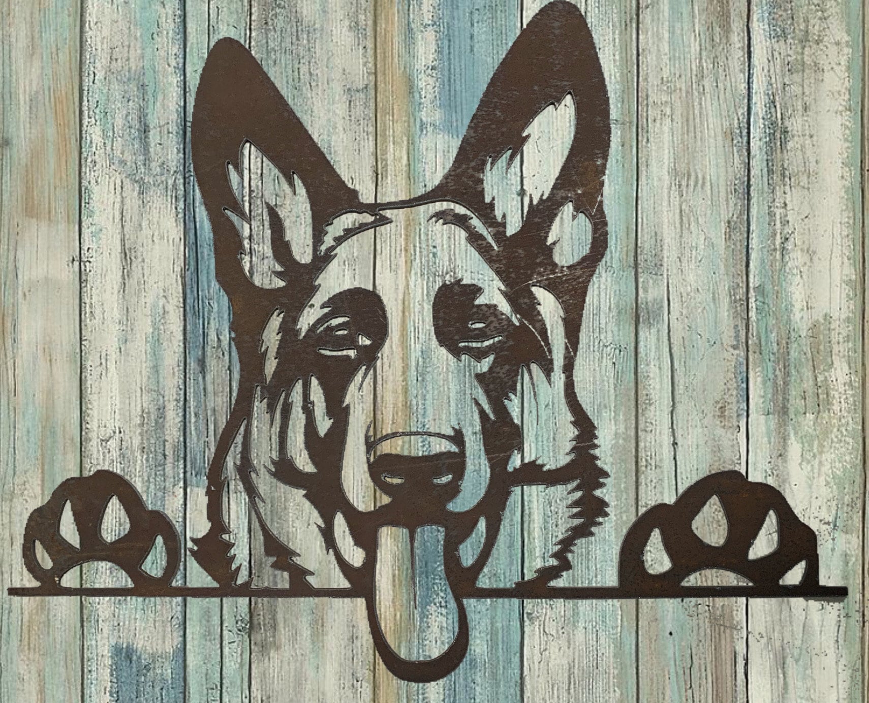 Dog Metal Sign Etsy