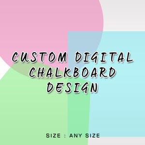 Custom Chalkboard Birthday Sign: Digital Design (PDF)