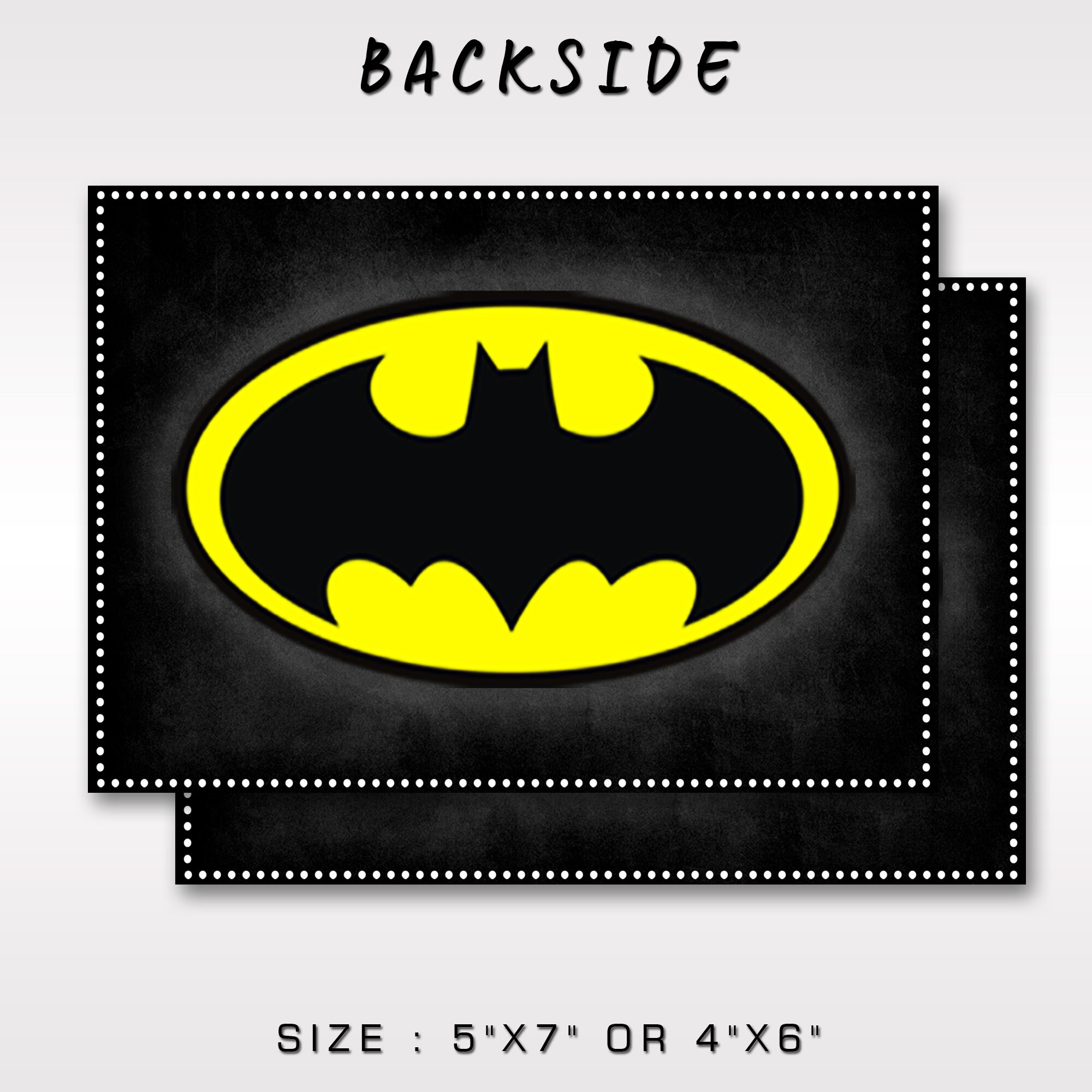 Batman Thank You Card With Photo | Etsy