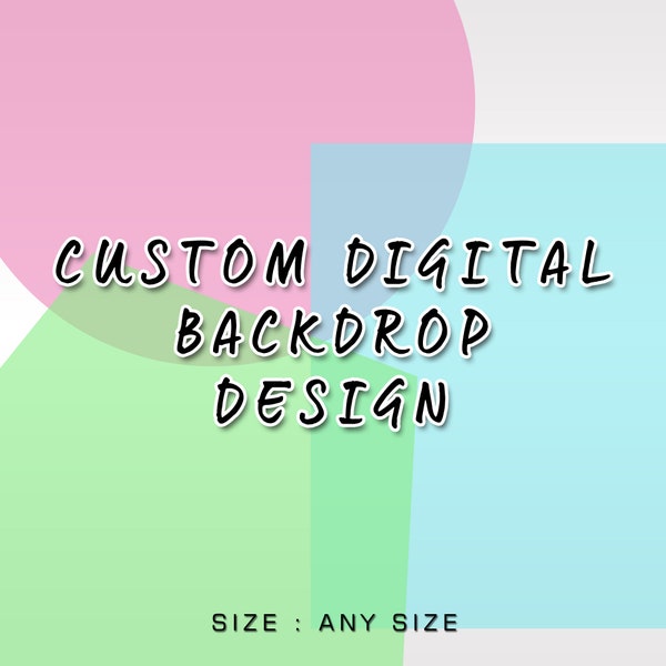 Custom Digital Backdrop Design | Custom Digital Poster Design | Custom Digital Banner Design