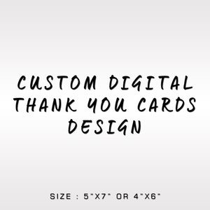 Diseño de tarjetas de agradecimiento digitales personalizadas / Favor de agradecimiento / Diseño de notas de agradecimiento digitales personalizadas / Diseño de tarjetas de agradecimiento personalizadas