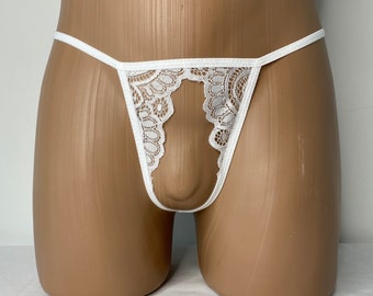 White Lace Panties, Men's Lingerie