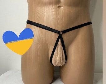 Men's See-Through Mesh Thong, Sexy Panties