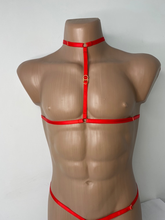 Männer C-String Unterwäsche – Penishülle Mit Zugband, Semi-transparent  (Dunkelblau, One Size)