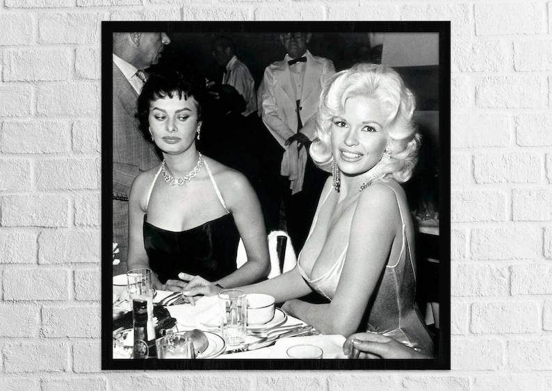 Jayne Mansfield Druck Sophia Loren Druck Etsy Schweiz
