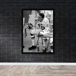 Len Dawson Poster Len Dawson’s Iconic Smoking Photo During Halftime of