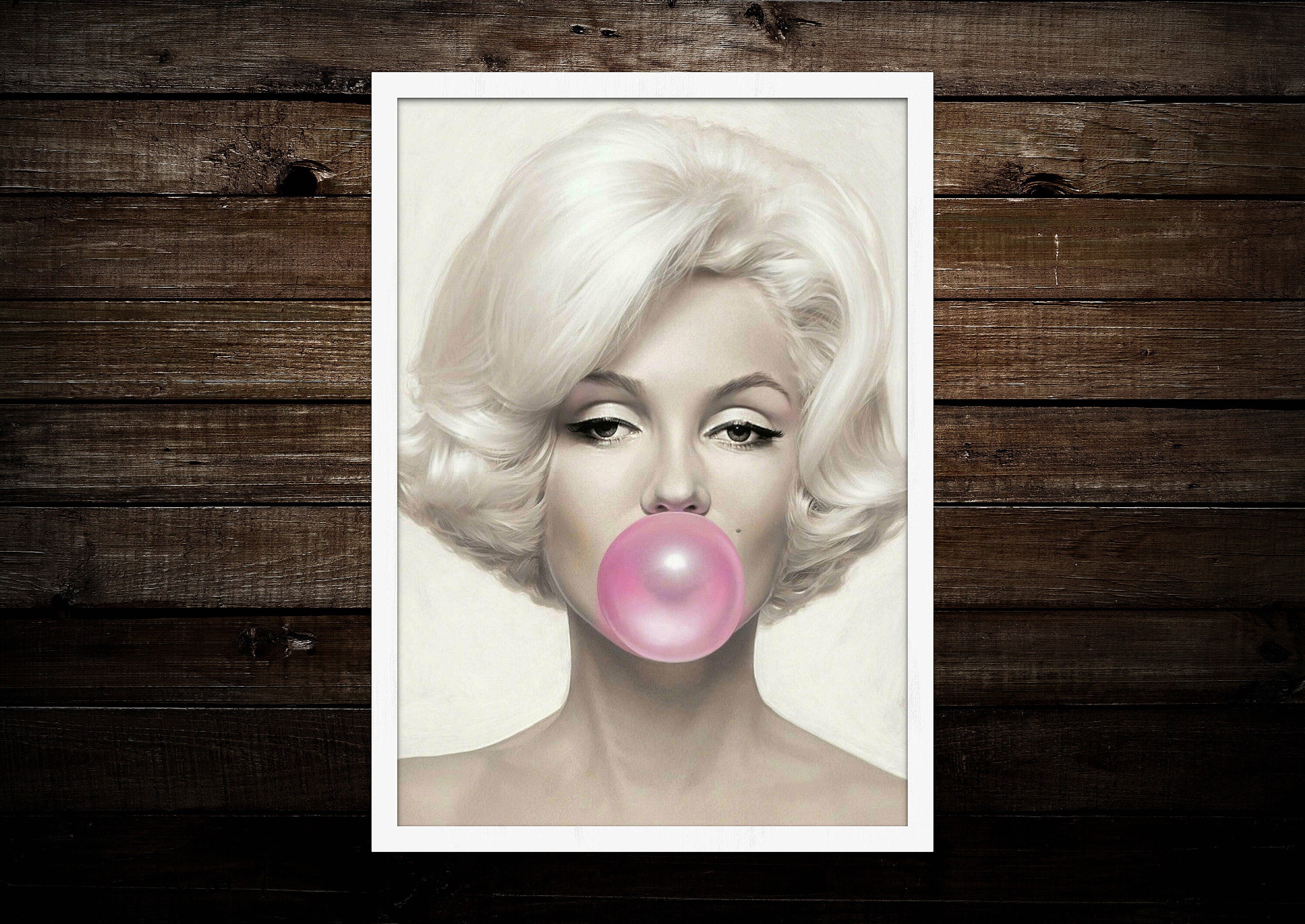 Marilyn Monroe Bubble Gum Poster Bubble Gum Poster - Etsy