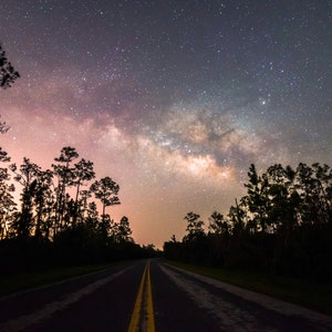 Milky Way - Everglades - Florida - Descarga Digital - Estrellas - Astrofotografía - Paisaje - Naturaleza - Fotografía - Night Sky Wallpaper