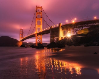 Golden Gate Bridge Canvas Print: San Francisco Landscape Photography