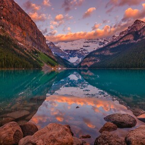 Banff - Canada - Mountains - Landscape - Lake - Lake Louise - Nature - Forest - Digital Download - Photography- Outdoors - Fine Art - Art