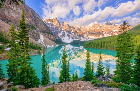 Moraine Lake Photography Print: Banff National Park Landscape (Digital Download)