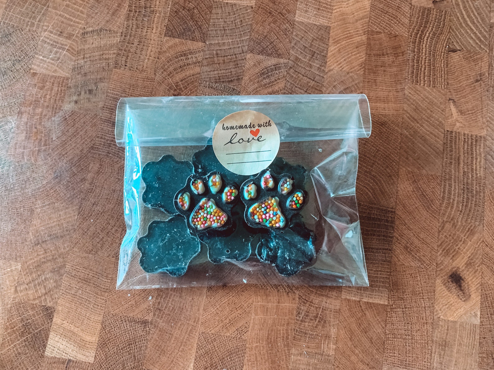 Doggy Paw Shaped Chocolate Dog Treats Etsy