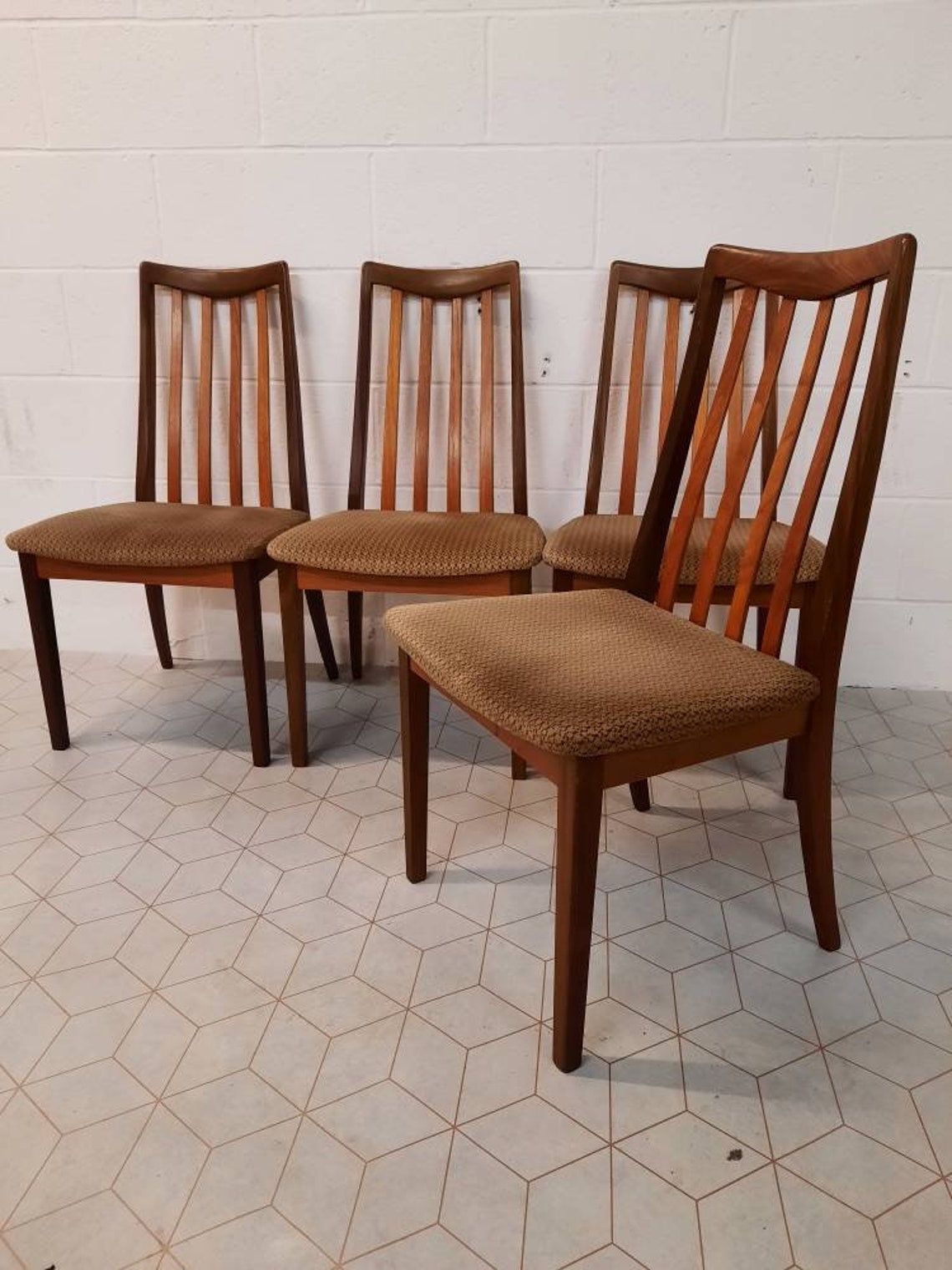 G Plan Fresco Dining Chairs Retro Mid Century Teak Vintage Mcm Etsy