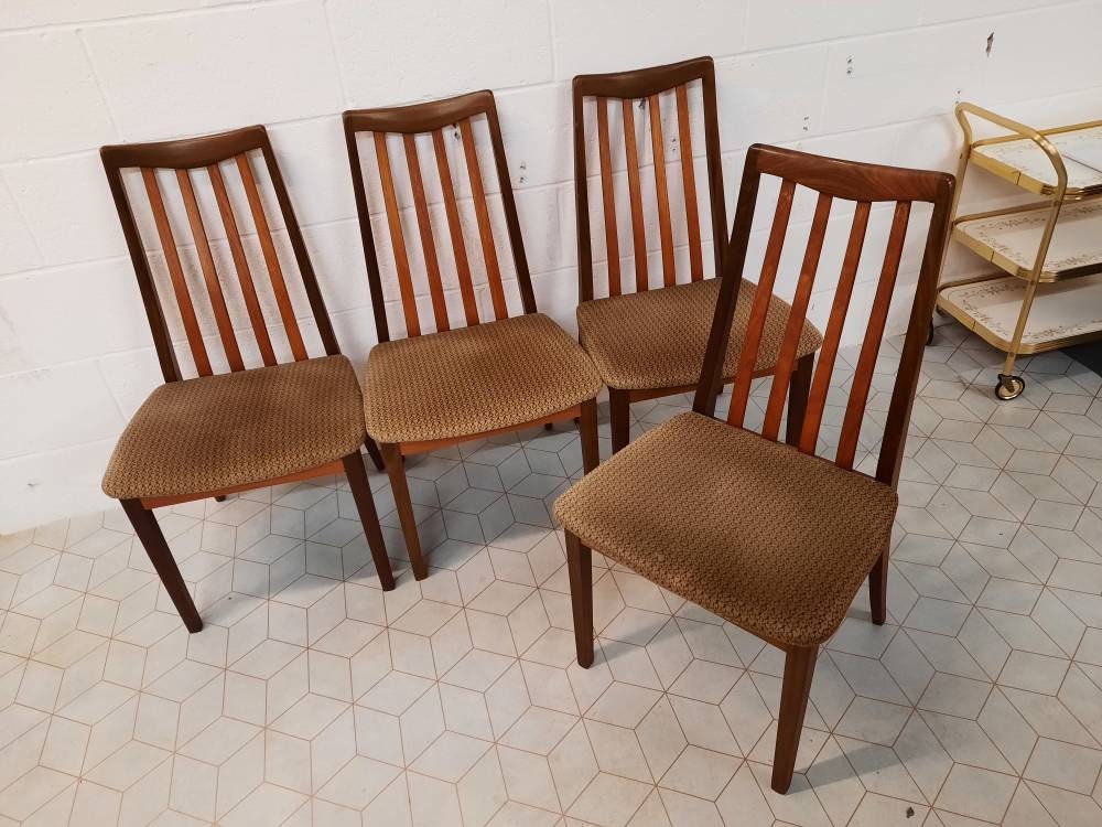 G Plan Fresco Dining Chairs Retro Mid Century Teak Vintage Mcm Etsy