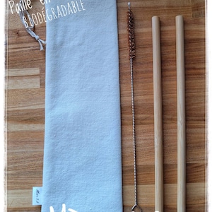 Bamboo straw set
