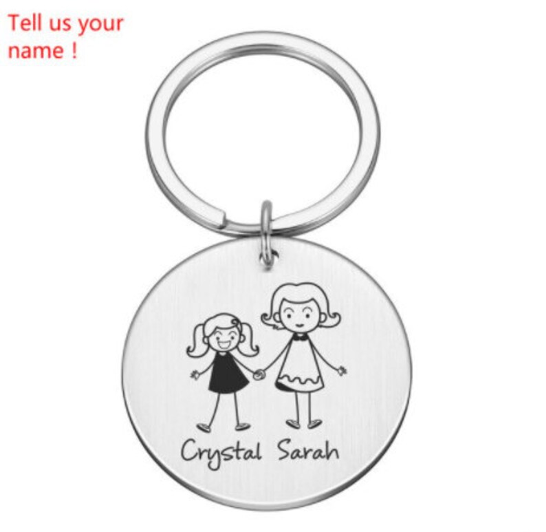 Family Gifts for Parents Custom Key Chain Drive Safe Keychain Kids Present Keychain Parents Kids Present Keychain