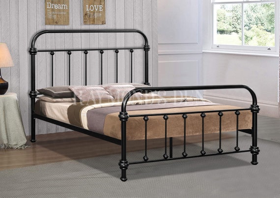 Traditional metal sale bed frame