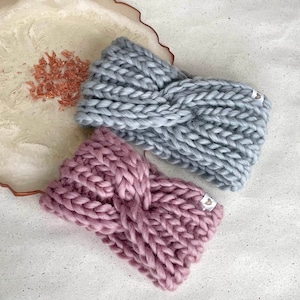 Headband ladies! Children| Girls winter knitted wool| GOTS 100% Merino | warm and soft | hair band twist