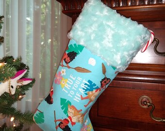 Handmade Moana Fully Lined Christmas Stocking