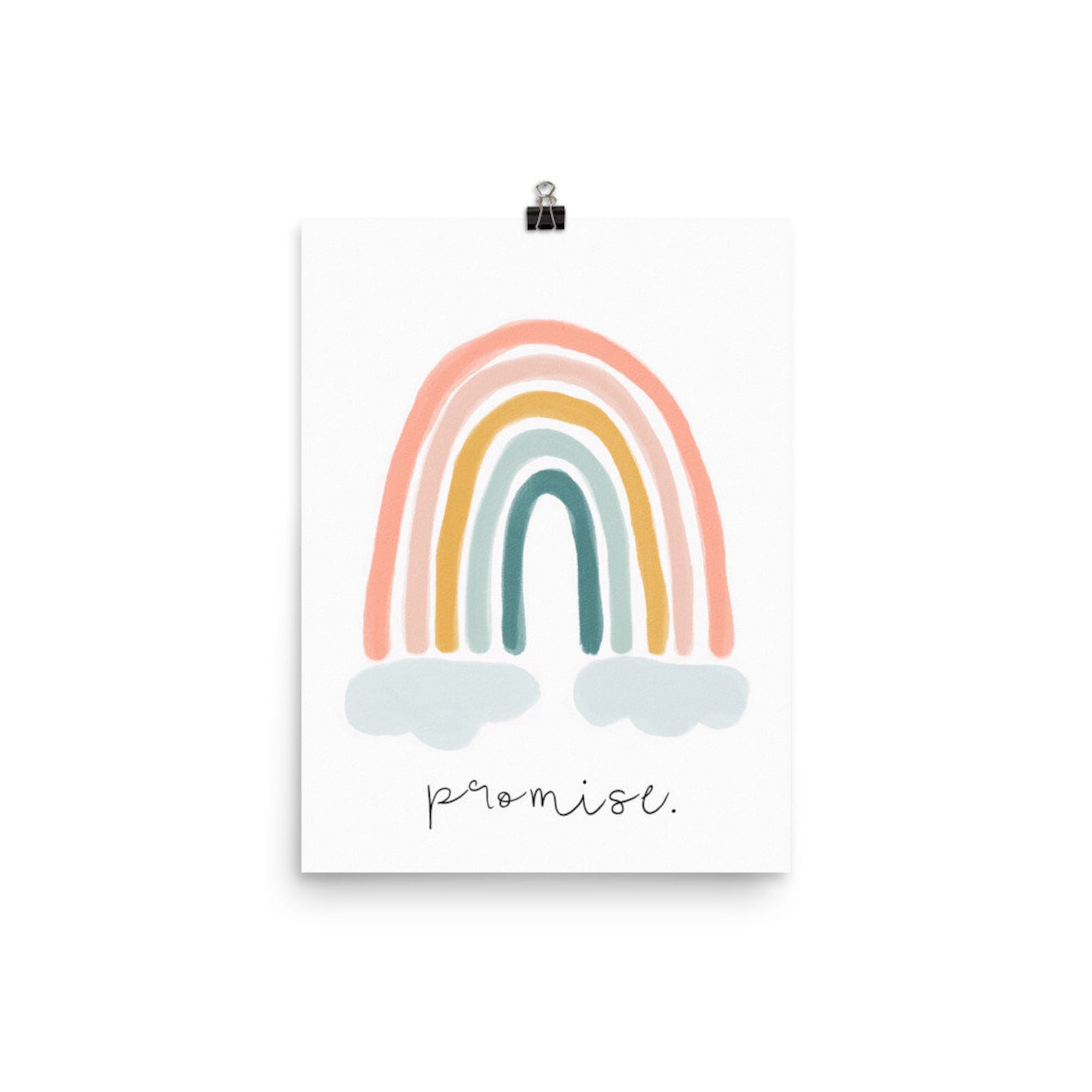 Arco iris arte impresión arco iris cristiano sala de los Etsy