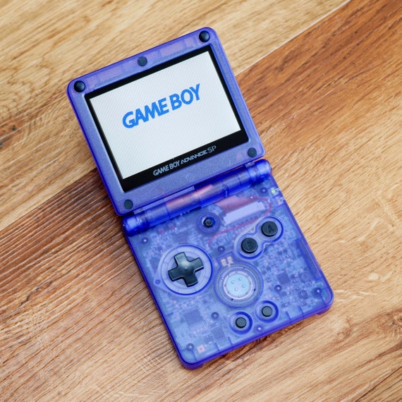 Custom Nintendo Gameboy Advance Modded Console, Translucent Dark Blue –  Modern Mods