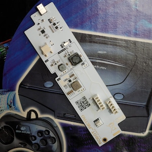 Sega Saturn Replacement Power Supply USBC Type C Mod With 3D Printed Spacer