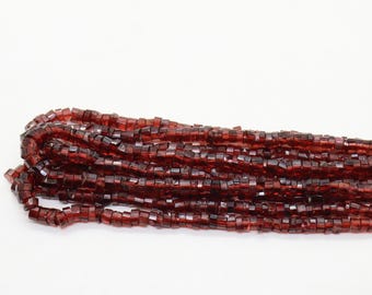 AAA+ Natural Garnet Faceted Tyre beads, Garnet Faceted beads, Garnet Beads ,Heishi Beads, Wholesale beads ,Garnet Jewelry ,Gemstone