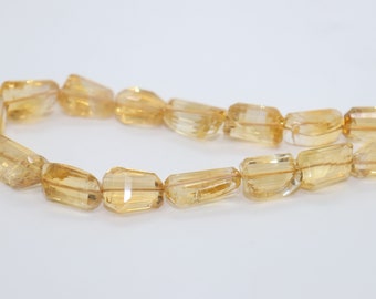 AAA+ Good Quality Citrine Nugget Shape faceted beads  |Citrine Faceted beads | Citrine Tumble Shape Beads | Rare To Find Citrine Beads