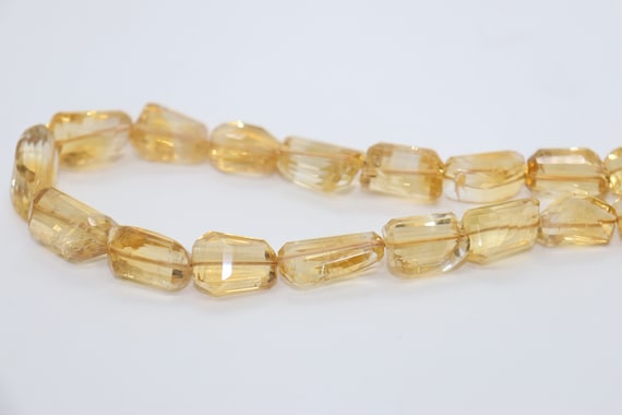 AAA+ Good Quality Citrine Nugget Shape faceted beads  |Citrine Faceted beads | Citrine Tumble Shape Beads | Rare To Find Citrine Beads