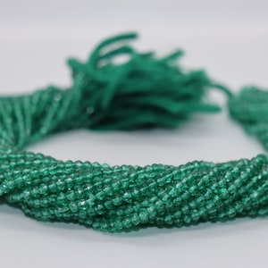 Natural Green Onyx Crystal Coated Faceted Rondelle Beads Green Onyx Beads Onyx Beads Crystal coated Beads - 13&#39;&#39; Wholesale Beads
