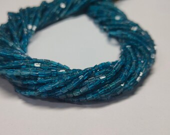 Natural Neon Apatite Plain Square Beads | Apatite Smooth Beads | Neon Apatite Square Beads |