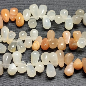 AAA Multi Moonstone Side Drill Plain beads | Multi Moonstone Tear Drop Plain beads | Multi Moonstone Beads | Wholesale Beads