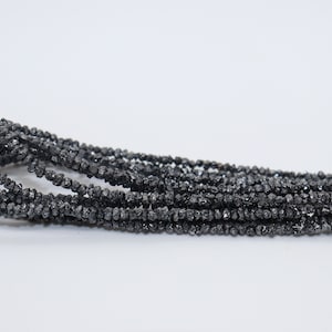 Black Diamond Beads Necklace In Uncut Shape Online From Supplier