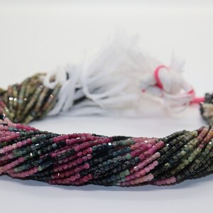 AAA+ Natural Multi Tourmaline Box Shape Faceted Beads, Multi Tourmaline Beads, Tourmaline Box Beads, Tourmaline Gemstone, Wholesale Beads