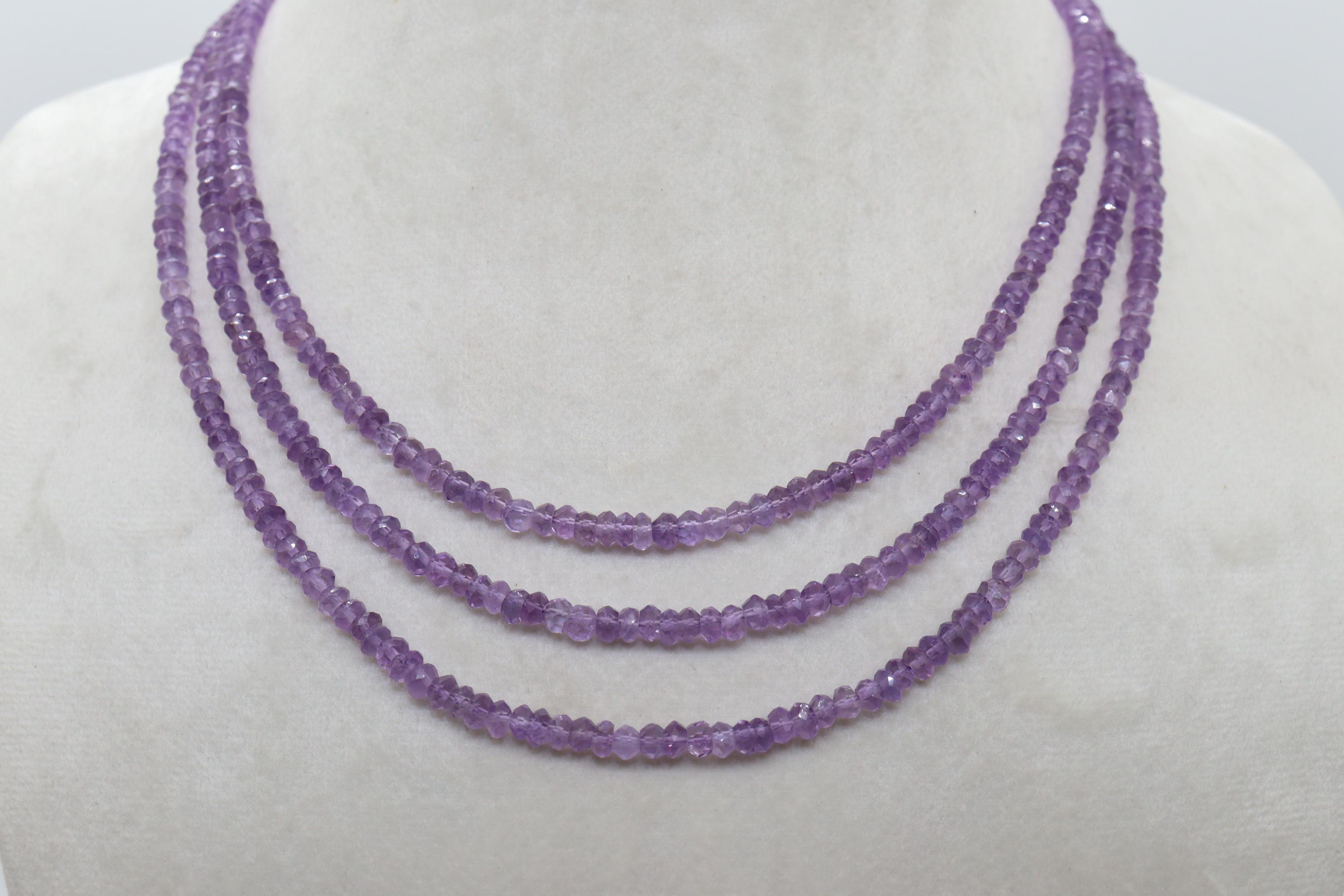 30 Perles Facettées En Bohême 8mm Améthyste - Pour Création Bijoux Fantaisie