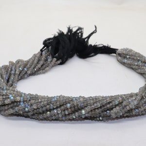 AAA+ Natural Semi-Precious Labradorite Faceted Rondelle beads | Labradorite Faceted beads | Blue Fire | Labradorite Beads | Wholesale Beads