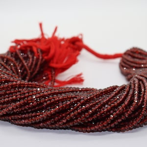 AAA+ Mozambique Garnet Faceted Rondelle Shape beads, Garnet Faceted beads, Garnet Beads, Wholesale beads ,Garnet Jewelry ,Gemstone