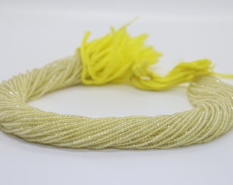 AAA+ Natural Lemon Quartz Gemstone Rondelle faceted beads  | Green Gold Beads | Lemon Quartz Faceted |  Lemon Quartz Beads | Wholesale Beads