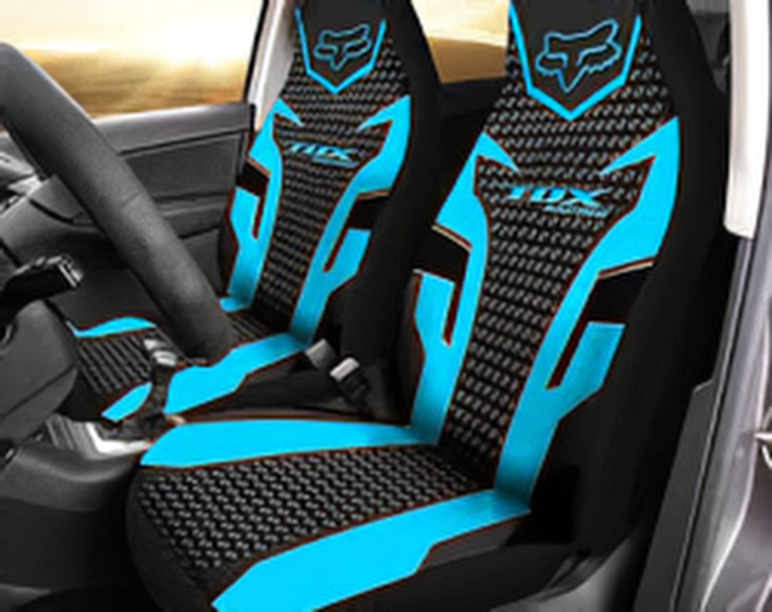 Fox Racing Car Seat Covers Cowboys NFL Football Team Car Etsy