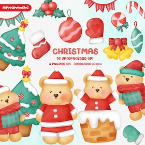 Akwarela Boże Narodzenie Clipart, Niedźwiedź Święty Mikołaj Clipart, boże narodzenie niedźwiedź, Boże Narodzenie Clipart, Boże Narodzenie Święty Mikołaj PNG, Święty Mikołaj Clipart, niedźwiedź polarny