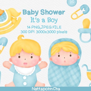 Acquerello Bambino Clipart , Bundle Clipart, Baby boy ClipArt, Clipart, Baby Clipart, Newborn Clipart Baby Shower Clipart,