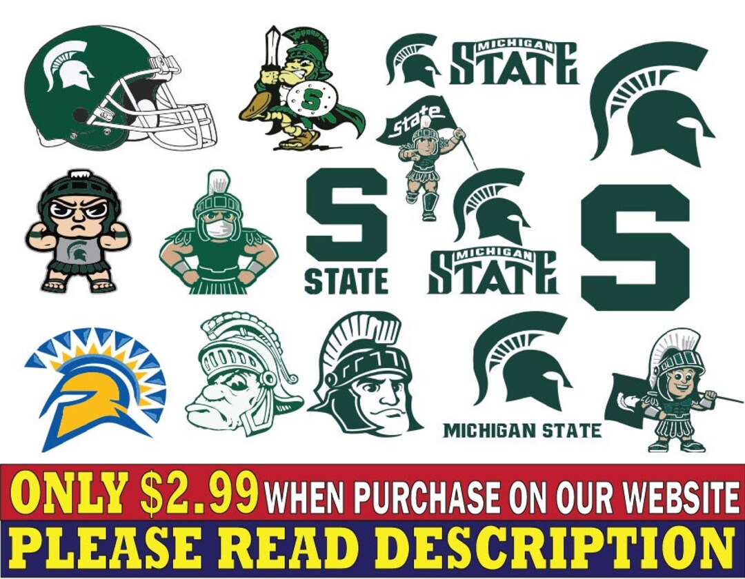 Michiganstate Football Team Svg Michiganstate Svg N C A A Etsy