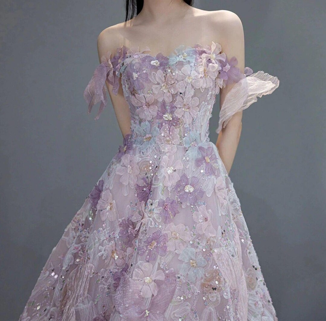 Cute Floral Imprints Elegant Chiffon Pink Homecoming Dress Cocktail Dress Y8818