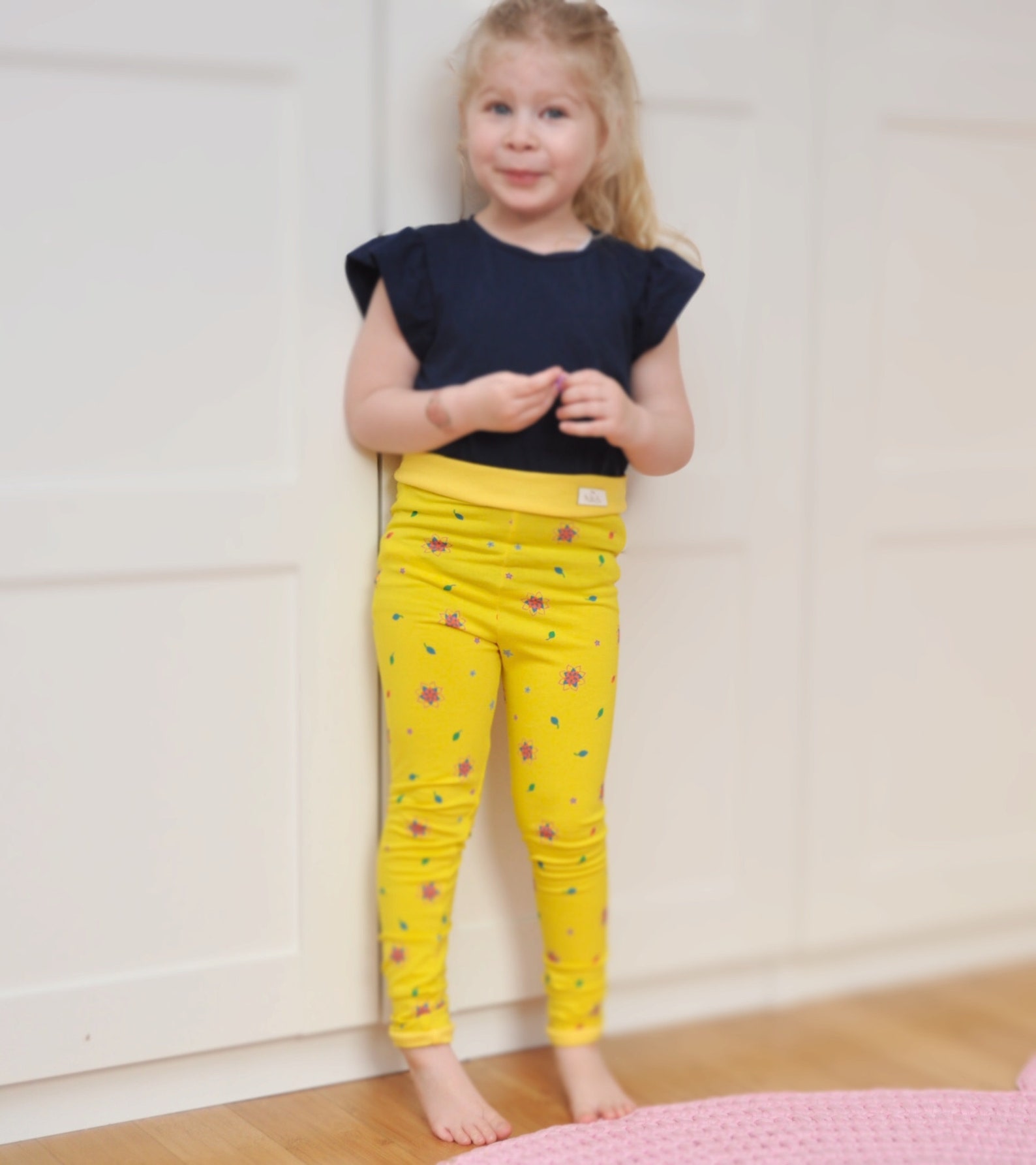 Yellow Leggings For Girls Spring Baby Leggings Yoga Leggings Etsy
