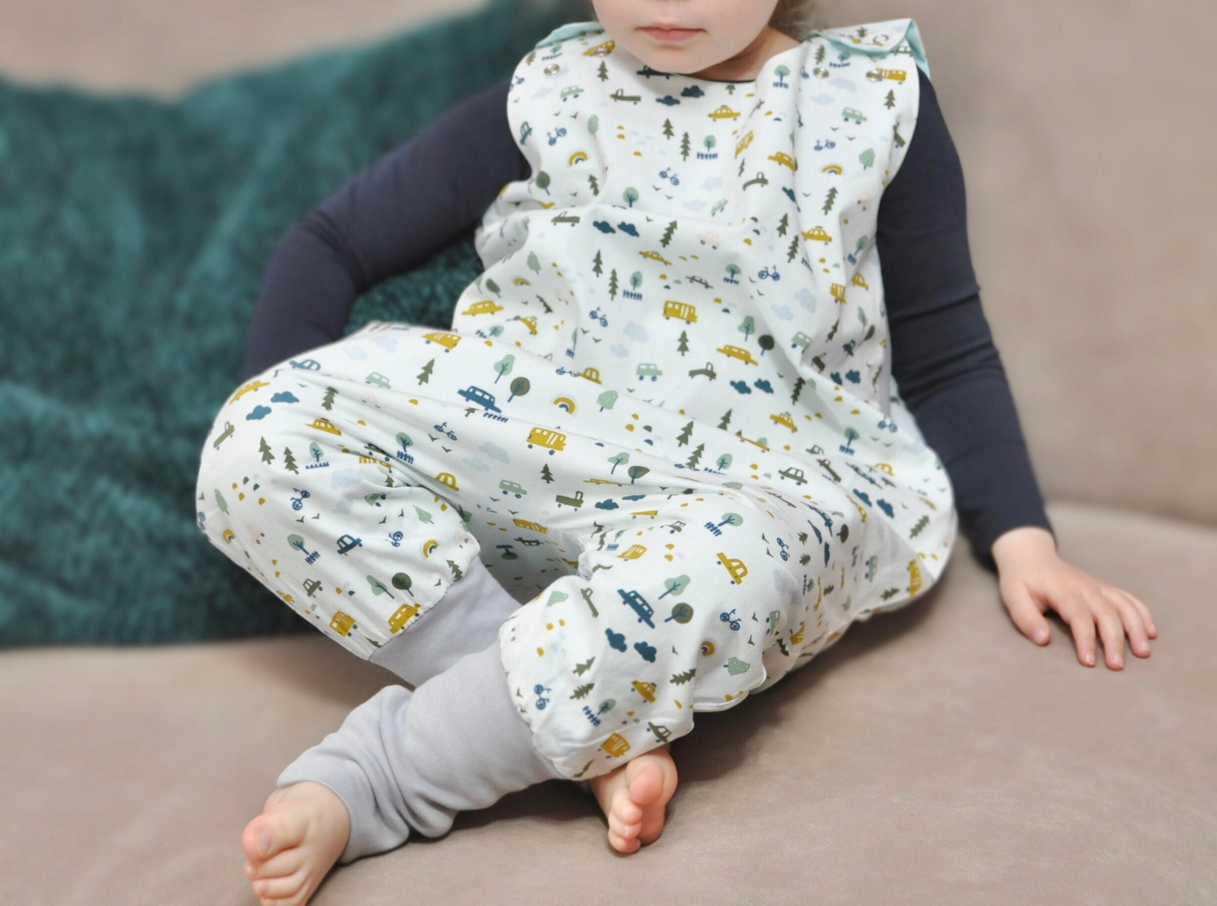 Summer Sleeping Bag Toddler Sleep Sack with Feet CAR Pattern Etsy