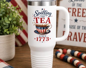 Verschütten des Tees seit 1773 Reisebecher | 40 Unzen Thermobecher